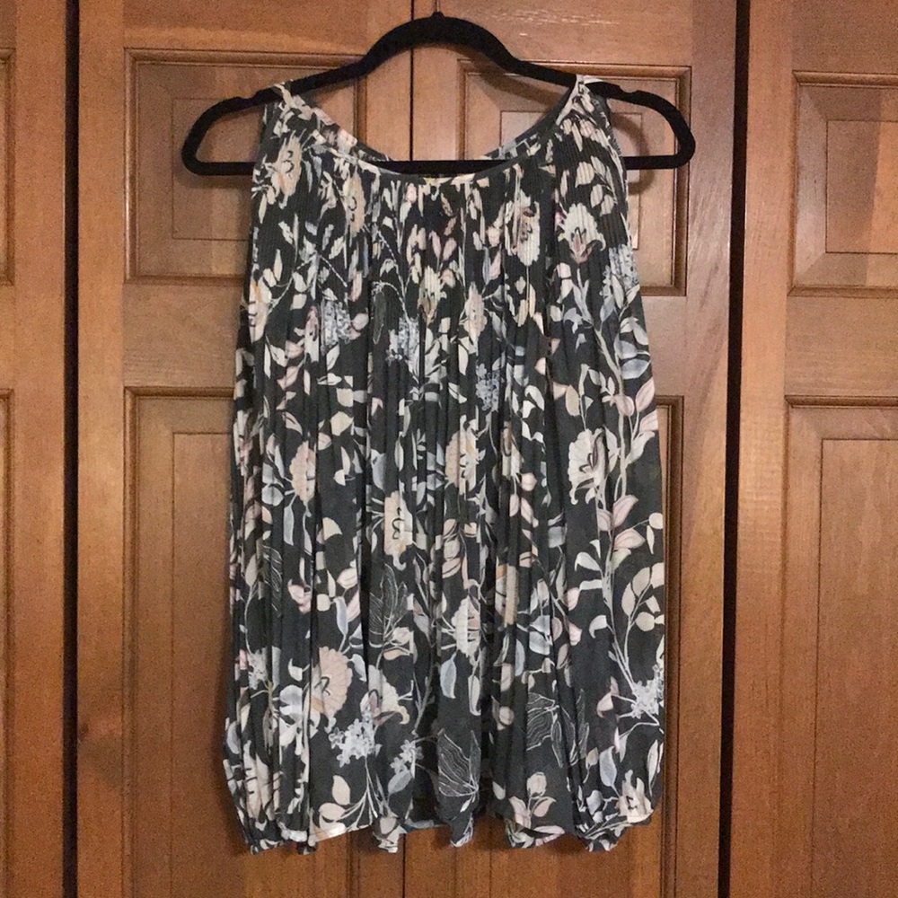 LC Lauren Conrad Cold Shoulder Blouse